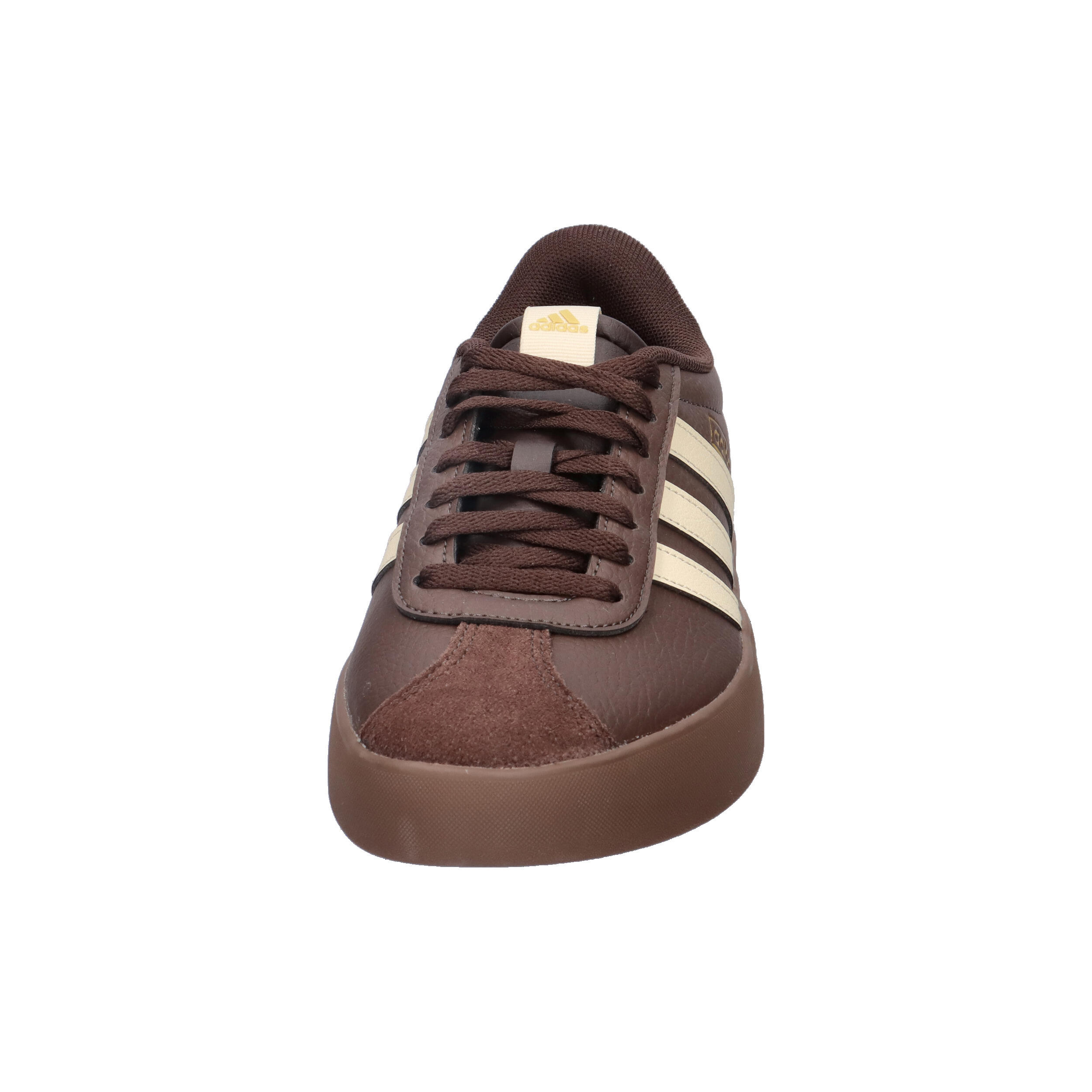 Adidas VL COURT 3.0 Damen Sneaker Schuhe Leder Schnürschuhe KI4574 Brown/Vanilla 8/10