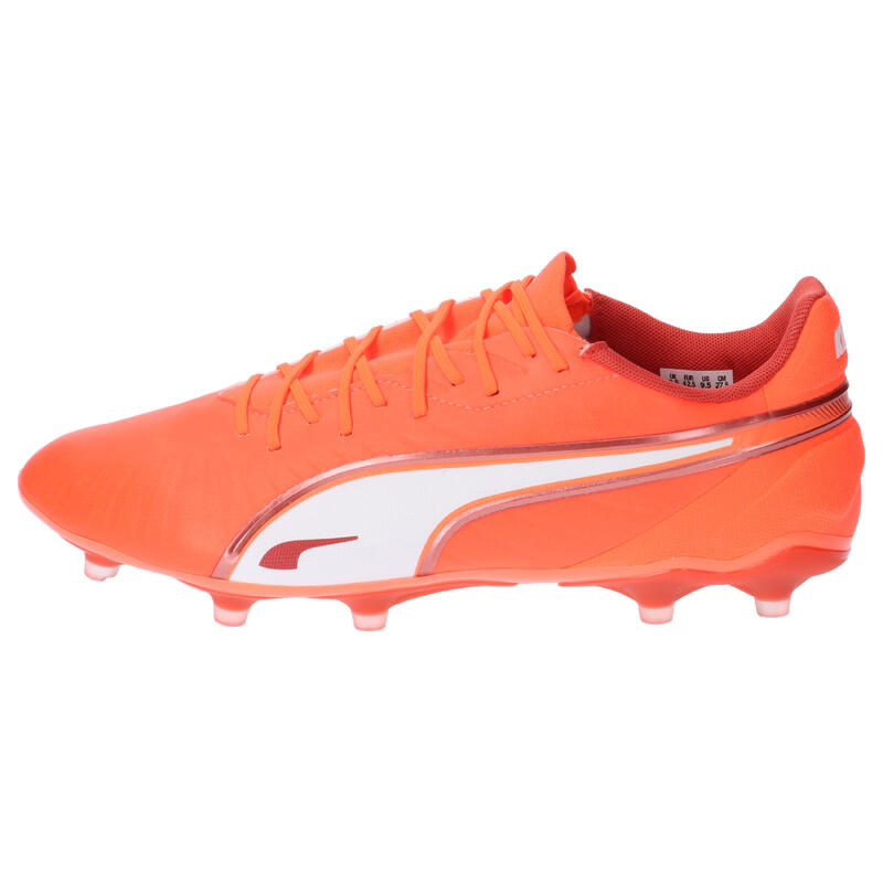 Ghete Fotbal Adulți King Match FG/AG, Roșu PUMA Glowing Red White Fire