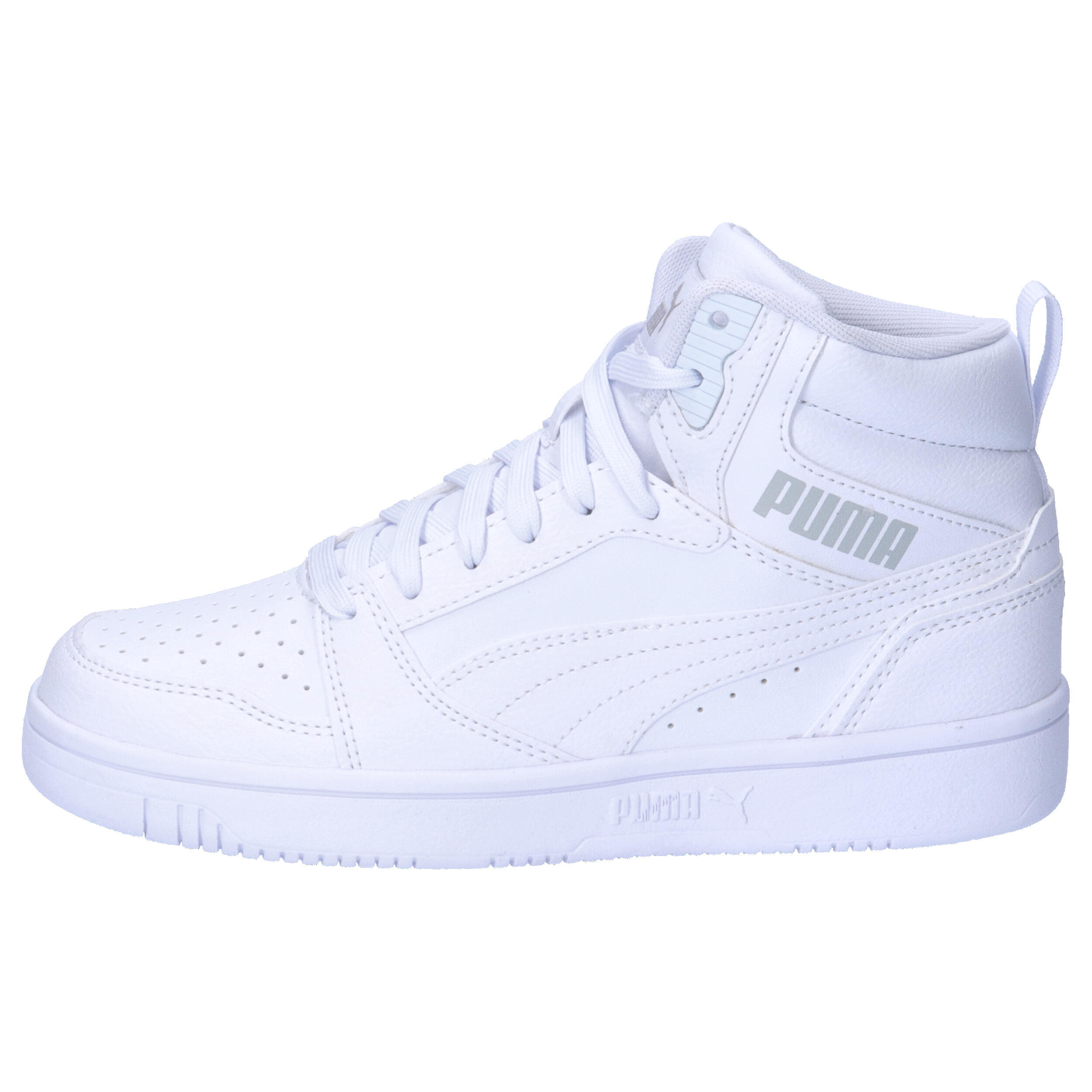 Zapatillas Niños Rebound V6 Mid PUMA White Cool Light Gray 10/15