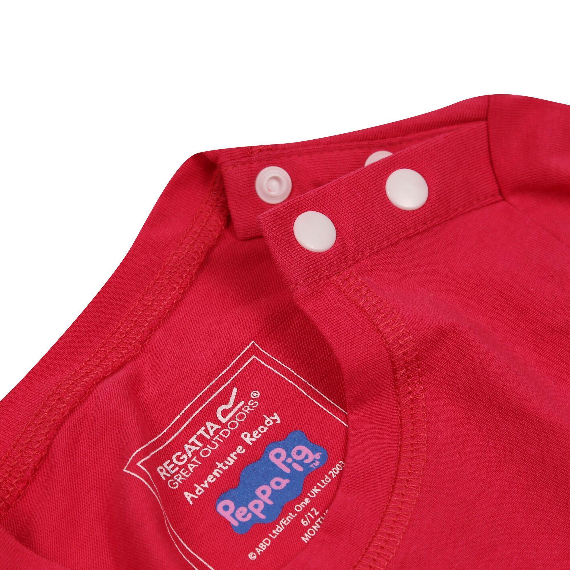 Childrens/Kids Peppa Pig Printed ShortSleeved TShirt (Bright Blush) 3/5