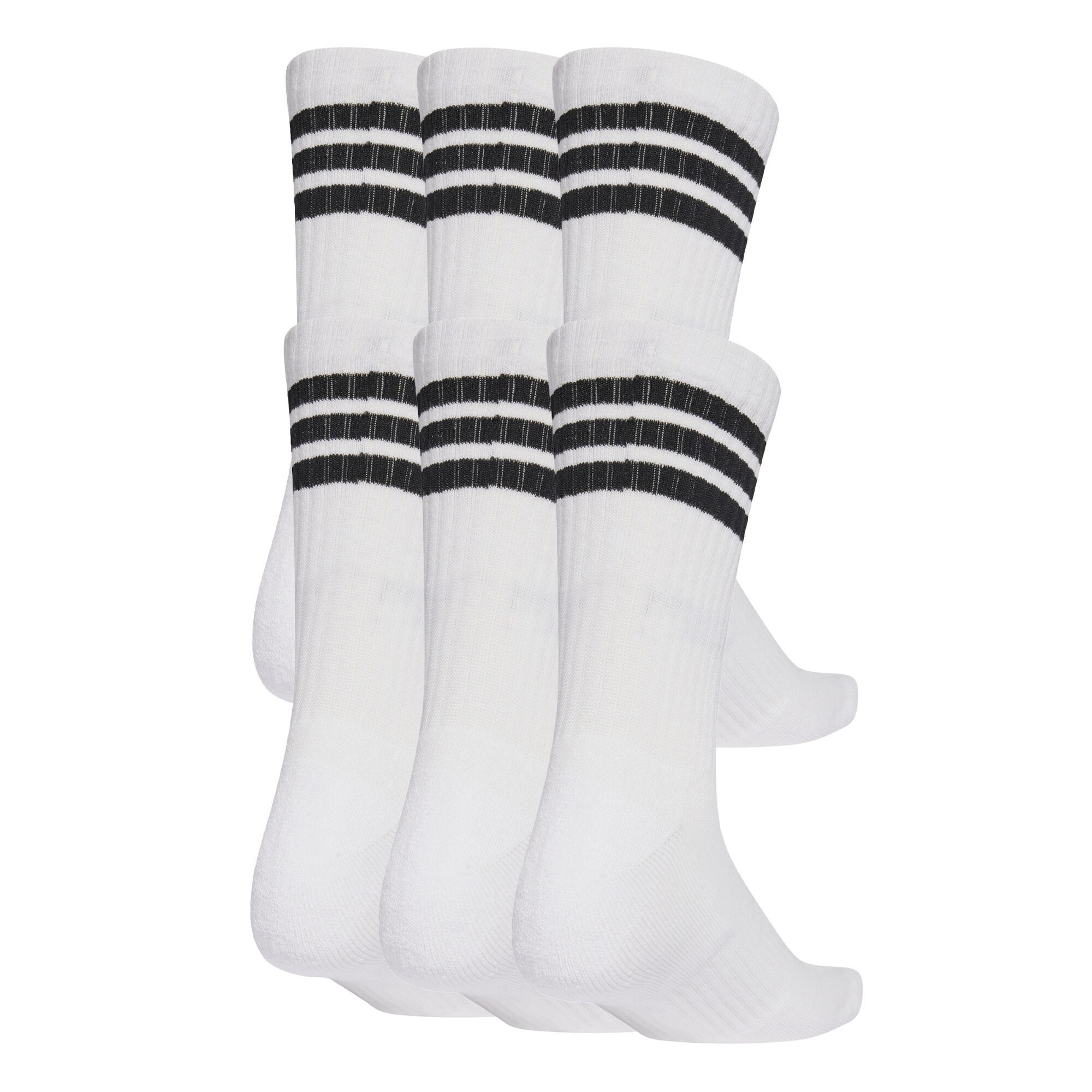 Skarpety 3-Stripes Essentials Cushioned Crew, 6 par 6/8