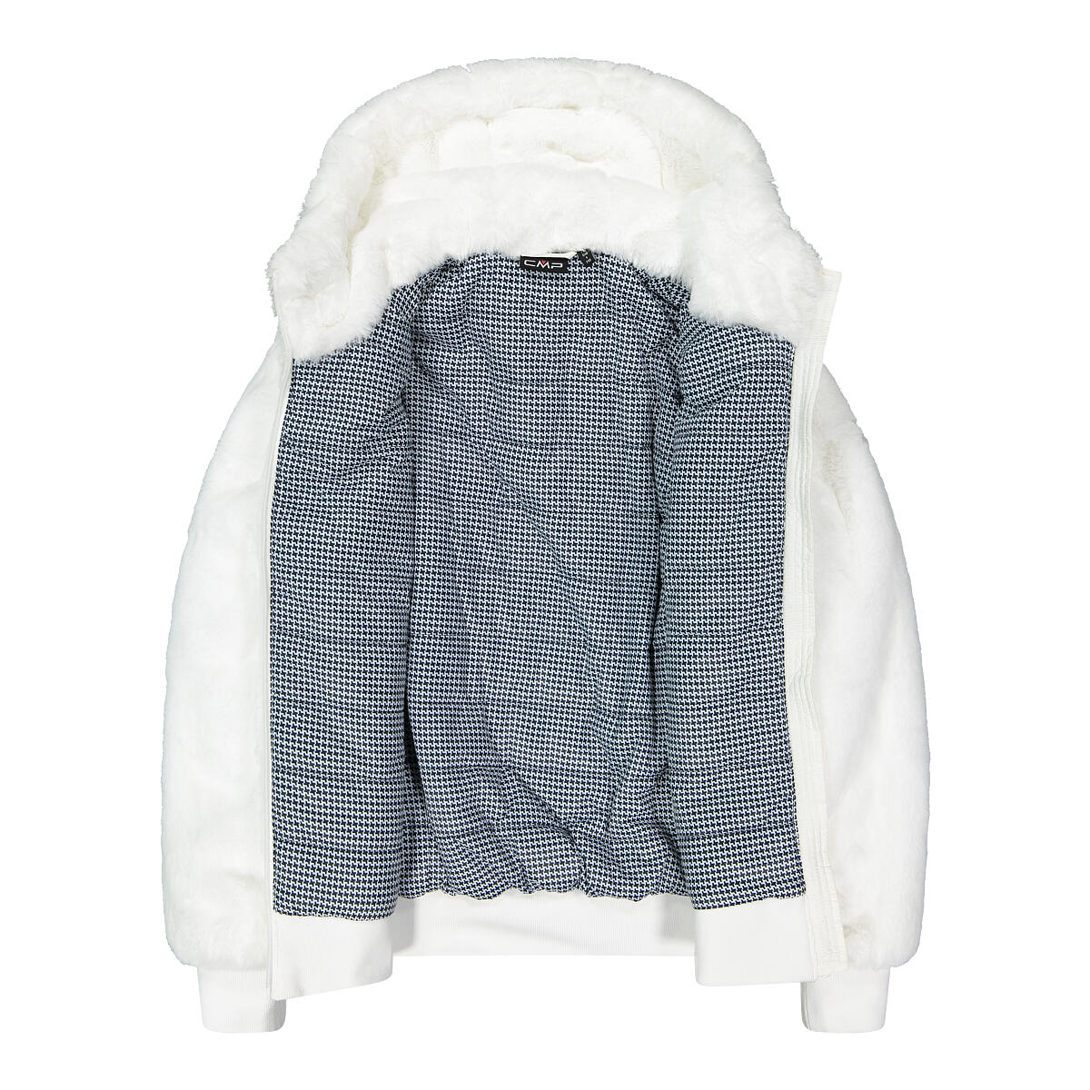 Giacca con cappuccio in finta pelliccia donna CMP 5/9
