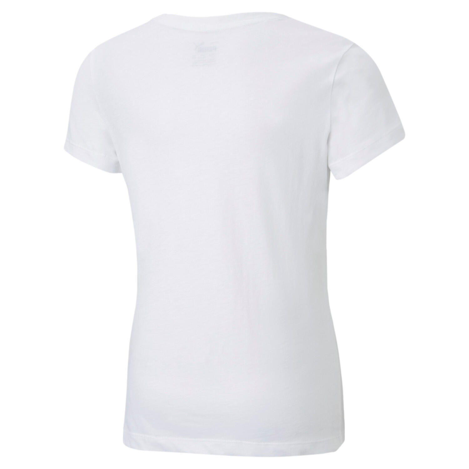 Essentials+ Logo T-Shirt Jugendliche PUMA White 3/3