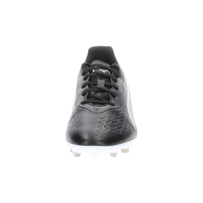 Ghete de fotbal PUMA King Match MG negre-albe 107572-01