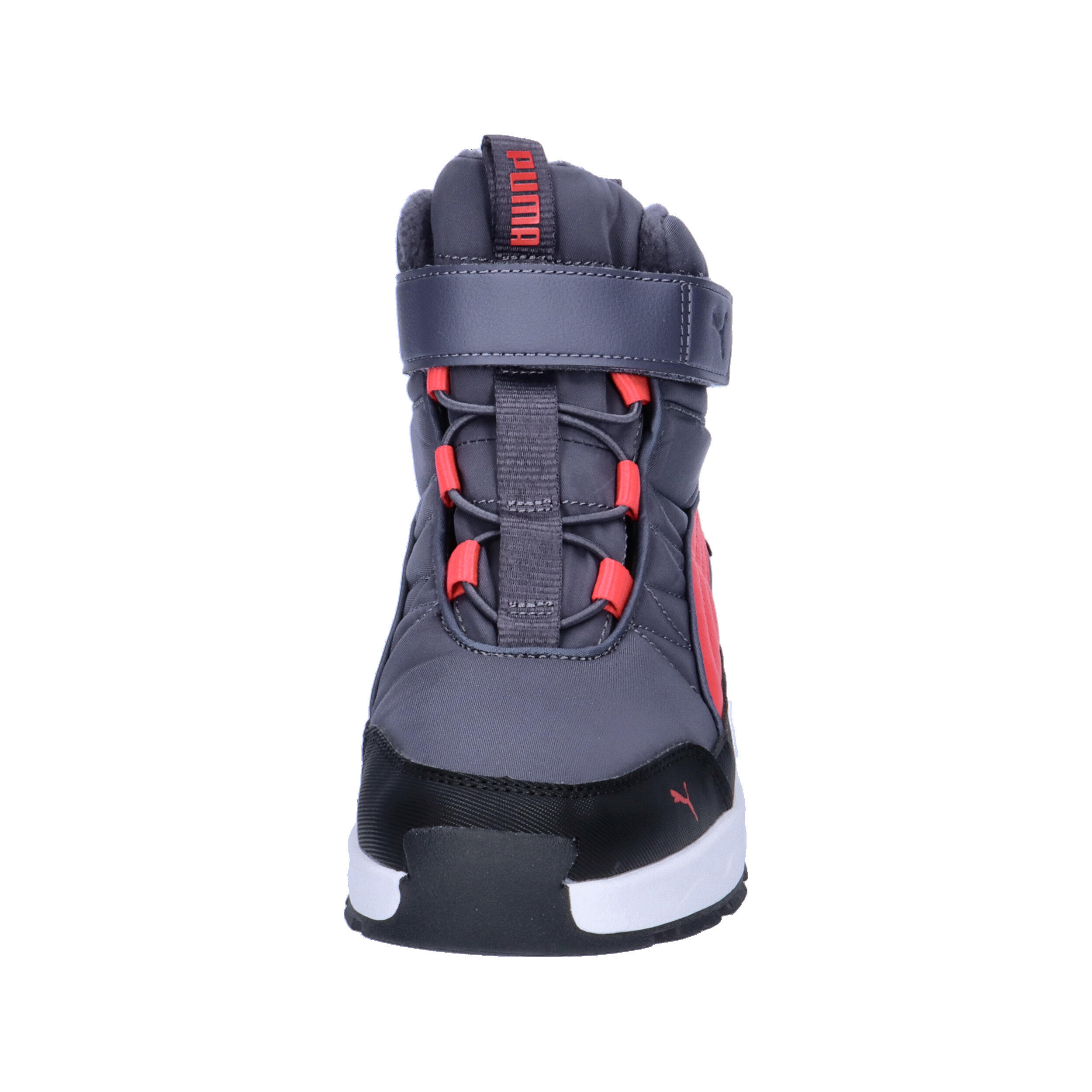 PUMA Evolve Puretex Stiefel Jugendliche PUMA Galactic Gray Tart Cherry Black Red 8/10