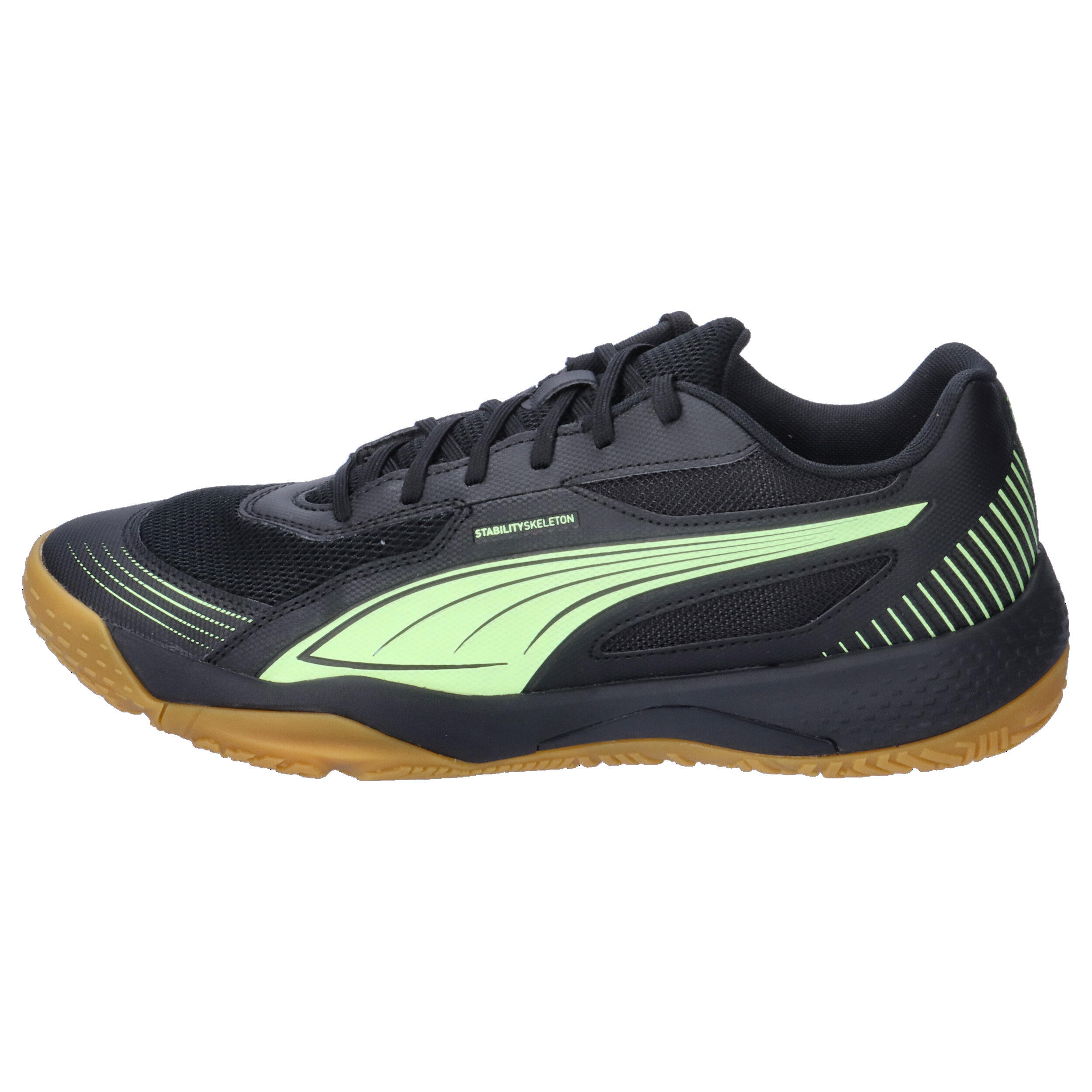 Solarflash III zaalschoenen PUMA Black Fizzy Apple Yellow 9/14