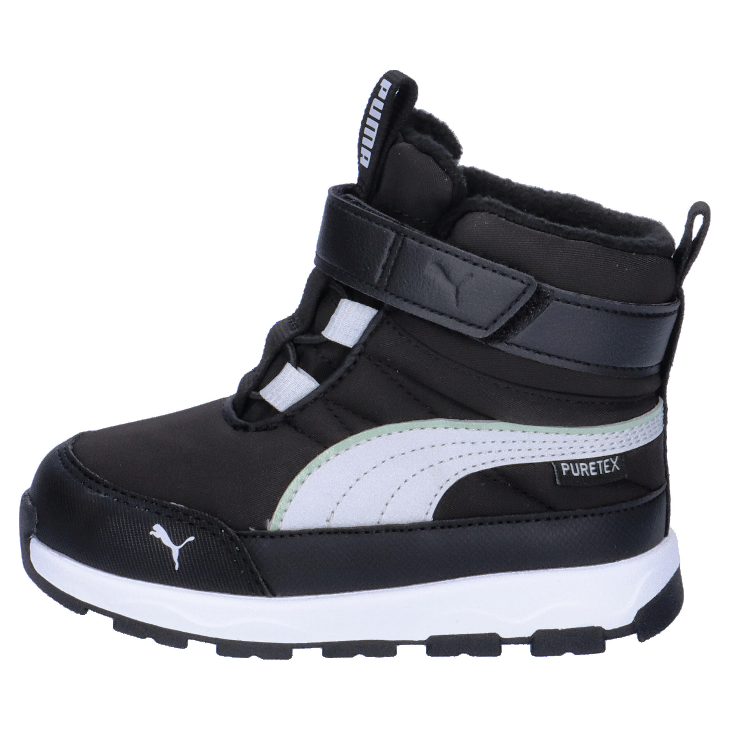 PUMA Evolve Stiefel Klein Kinder PUMA Black Ash Gray White 10/15