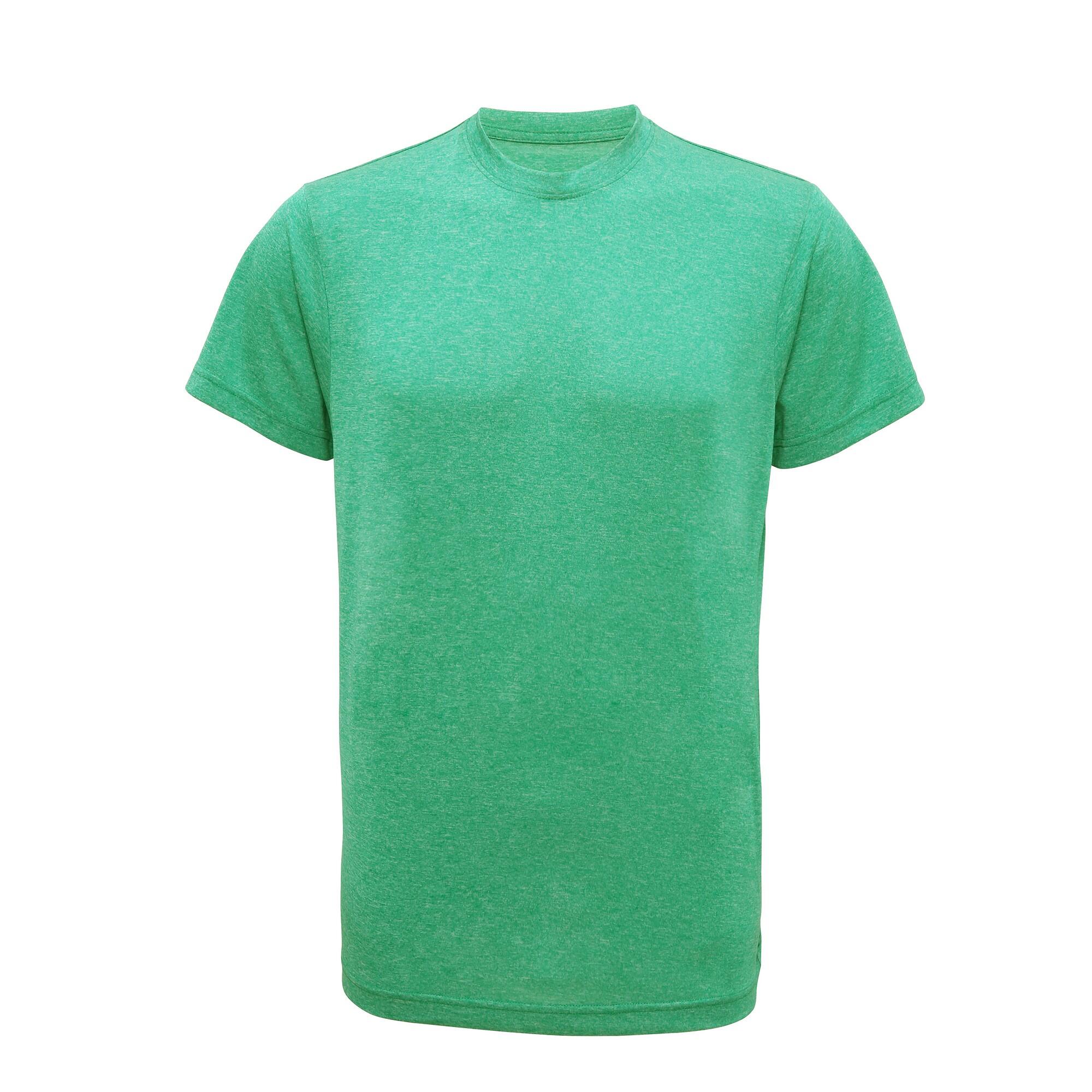 TRIDRI Tri Dri Mens Short Sleeve Lightweight Fitness TShirt (Green Melange)