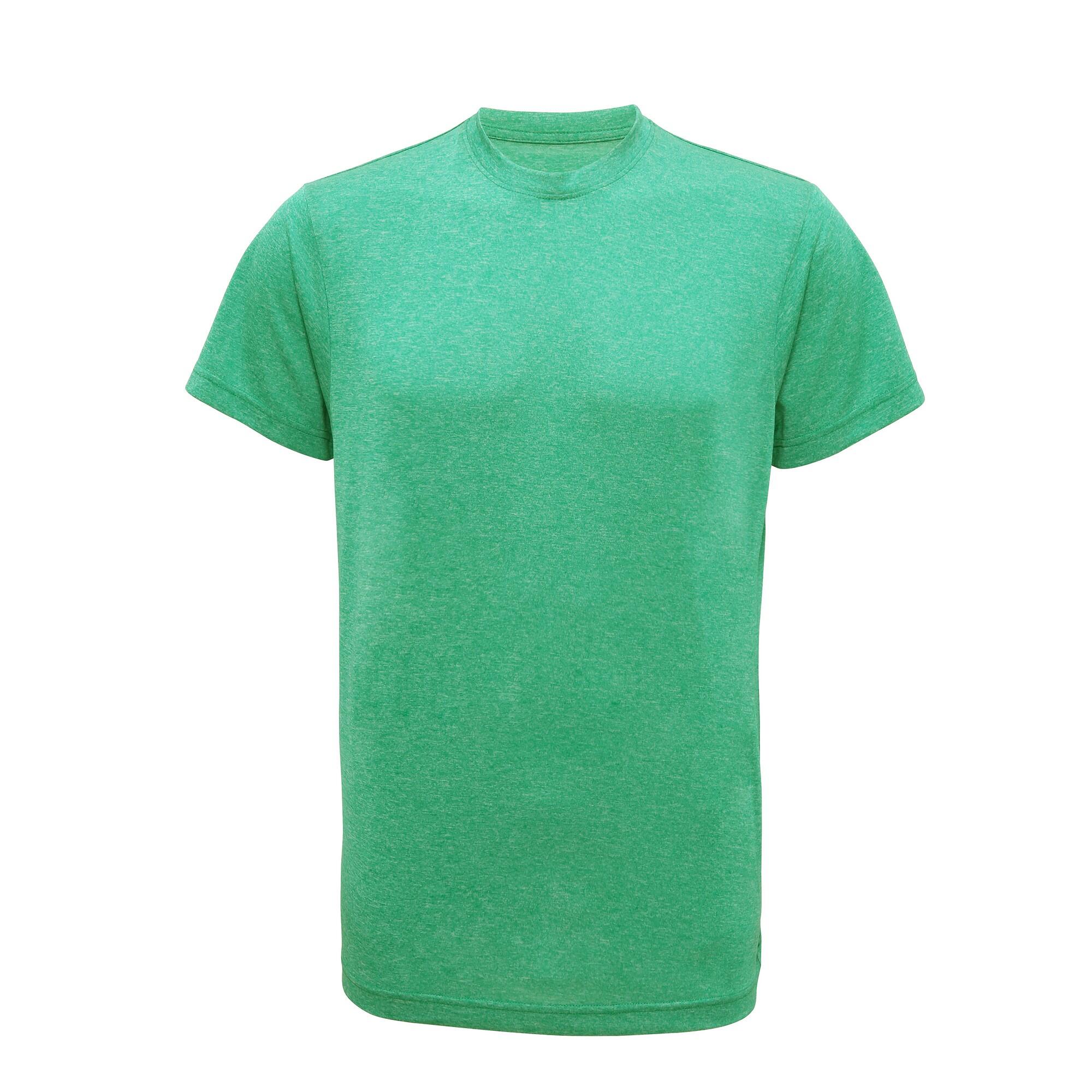 Tri Dri Men's short-sleeved fitness shirt (Heather green)