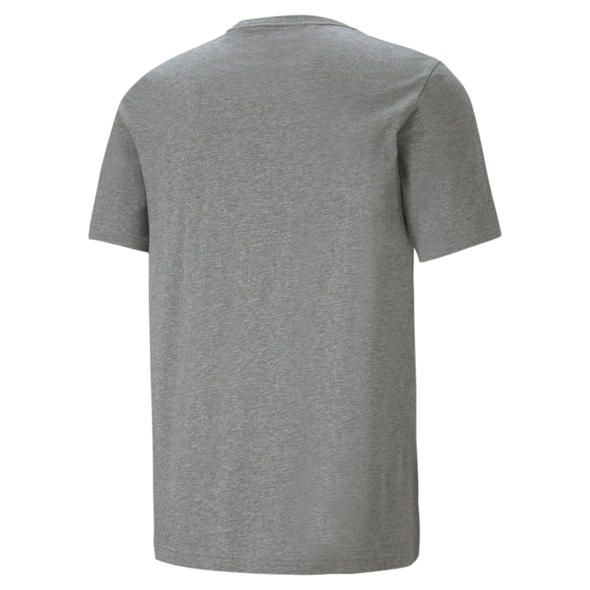Essentials Logo T-Shirt Herren PUMA Medium Gray Heather 8/8