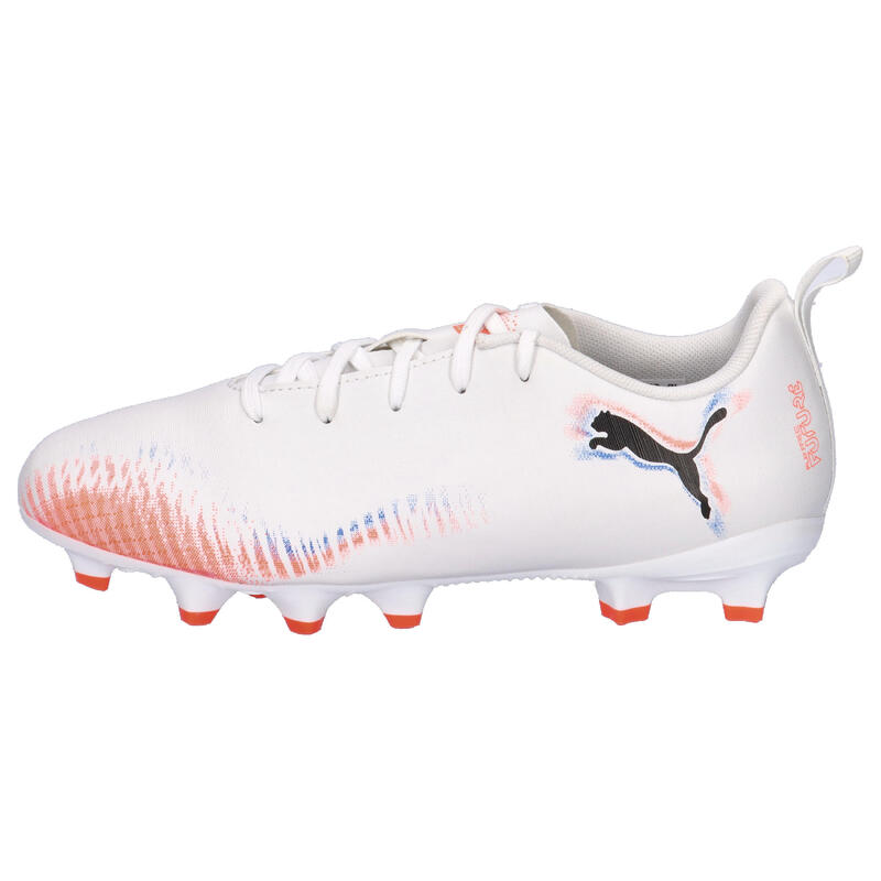Ghete fotbal copii teren tare și artificial Future 8 Play Fg/Ag alb PUMA