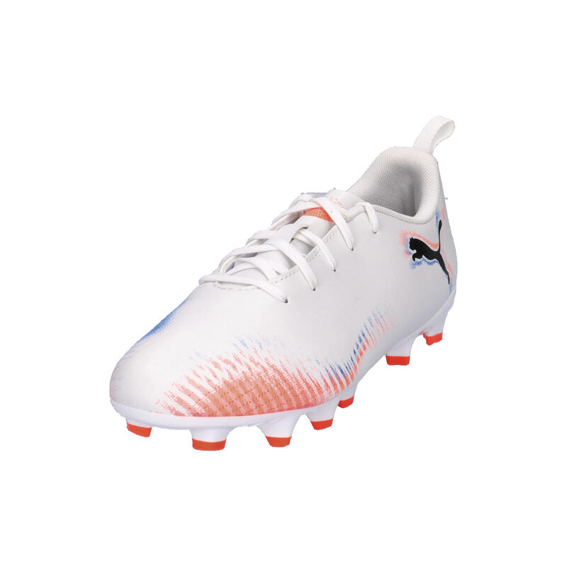 Ghete fotbal copii teren tare și artificial Future 8 Play Fg/Ag alb PUMA