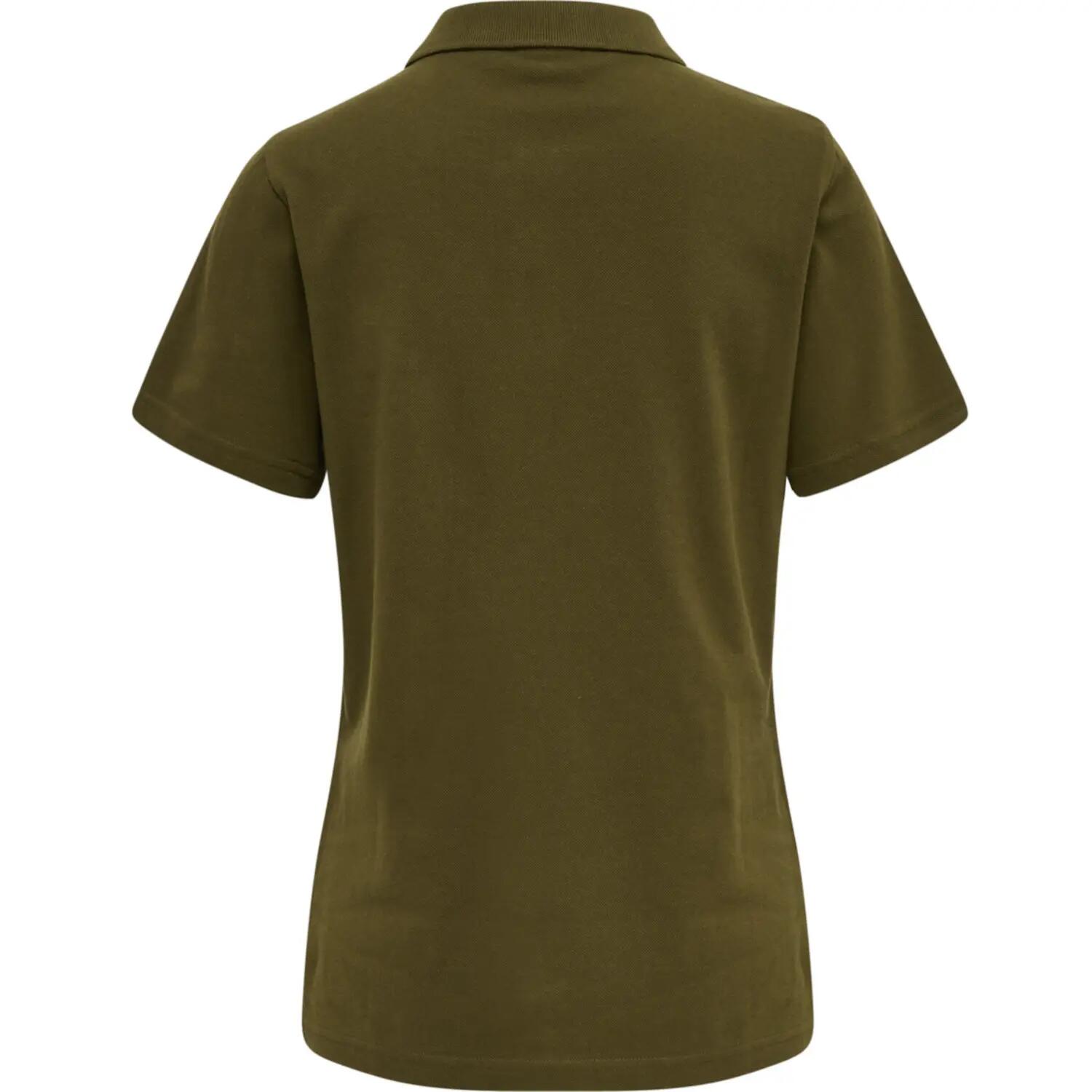 Damska elastyczna koszulka polo Hummel Red 10/12