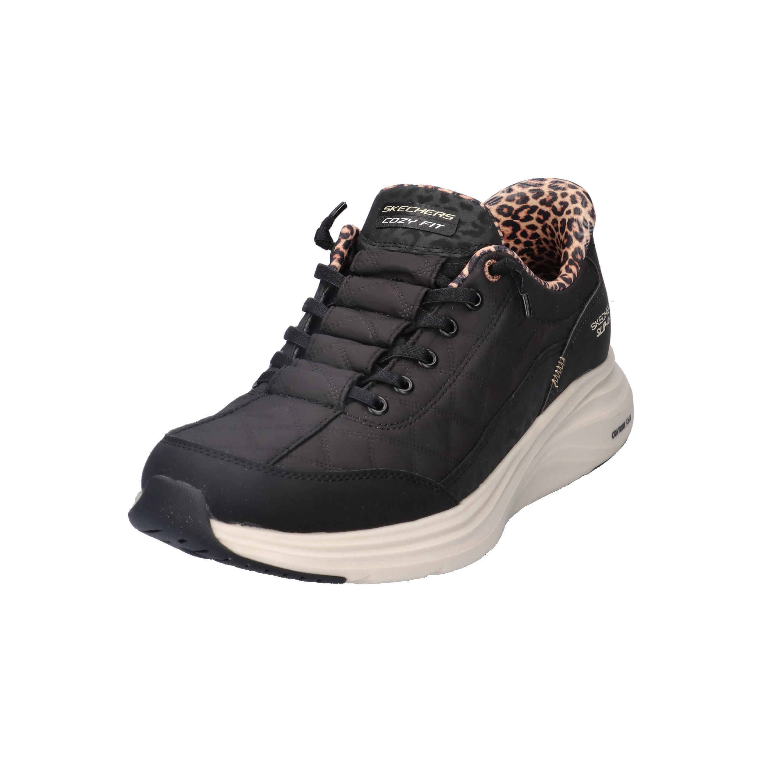 Baskets Femme Baskets Skechers CONTOUR FOAM-LEOPARD DREAM Noir Skechers 9/15