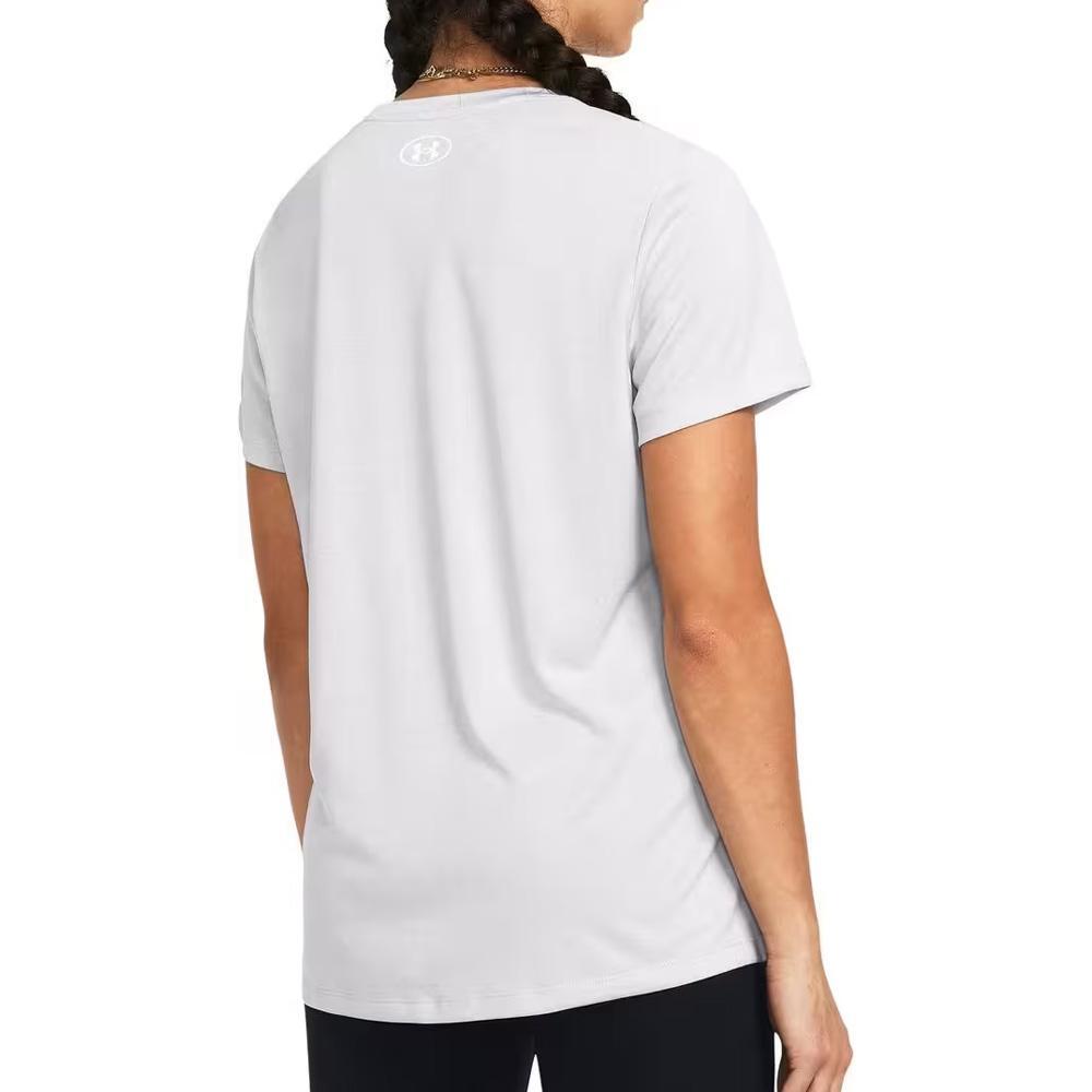Camiseta Técnica Gris Claro Under Armour para Mujer 3/4
