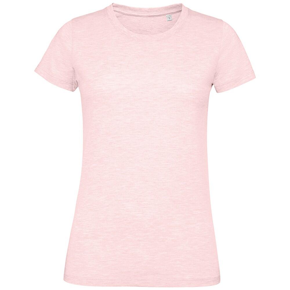 Womens/Ladies Regent Fit TShirt (Heather Pink) 1/5