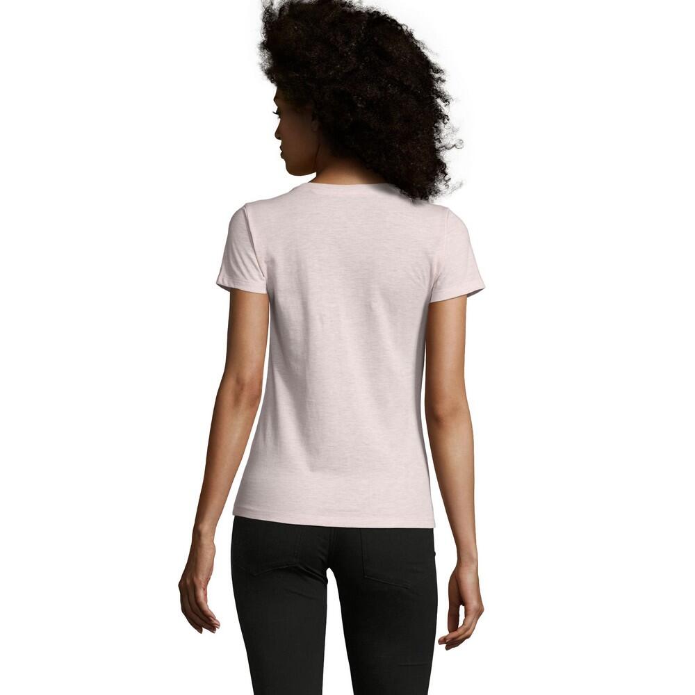 Womens/Ladies Regent Fit TShirt (Heather Pink) 3/5