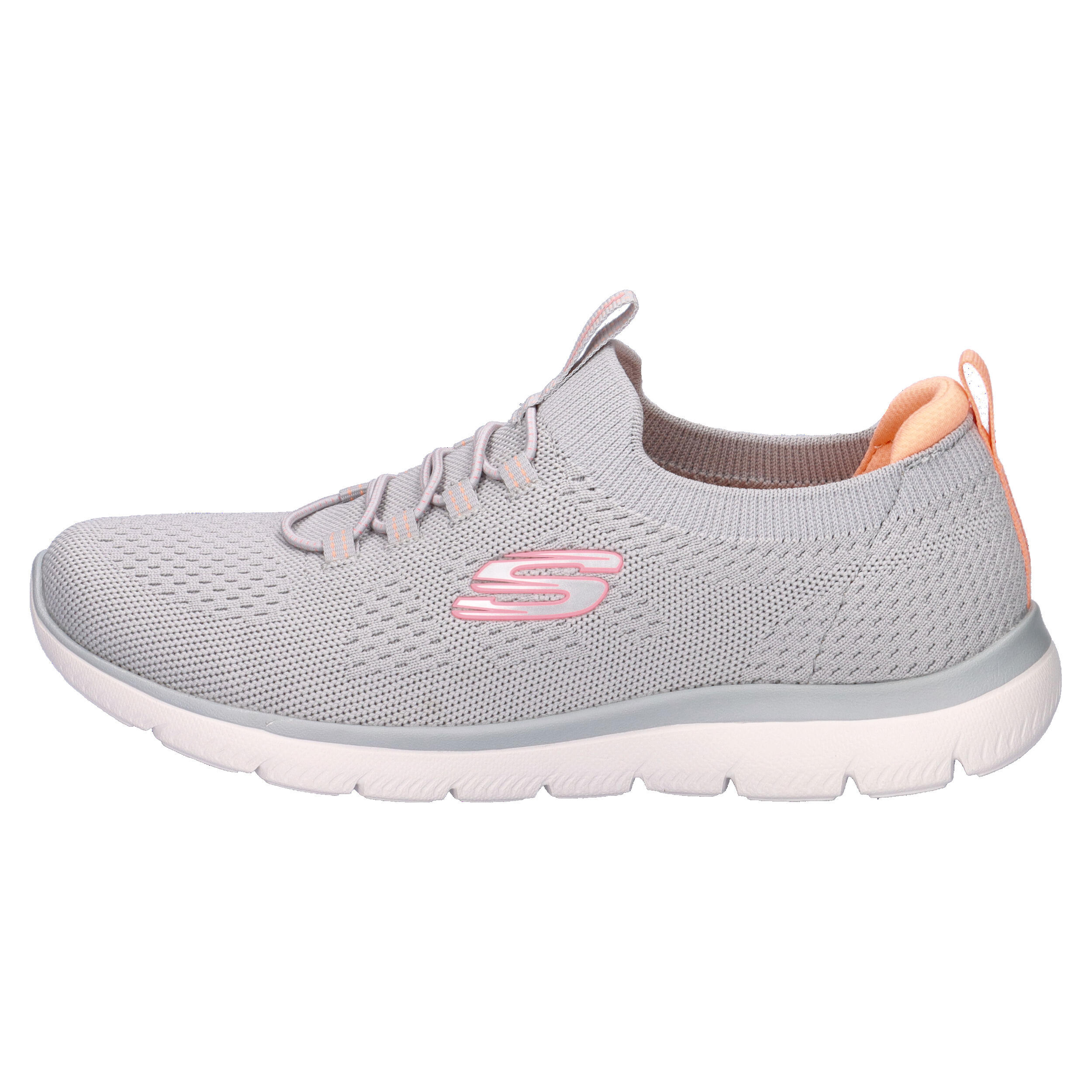 SKECHERS Mujer SUMMITS TOP PLAYER Slip-On Gris / Rosa / Coral 10/15
