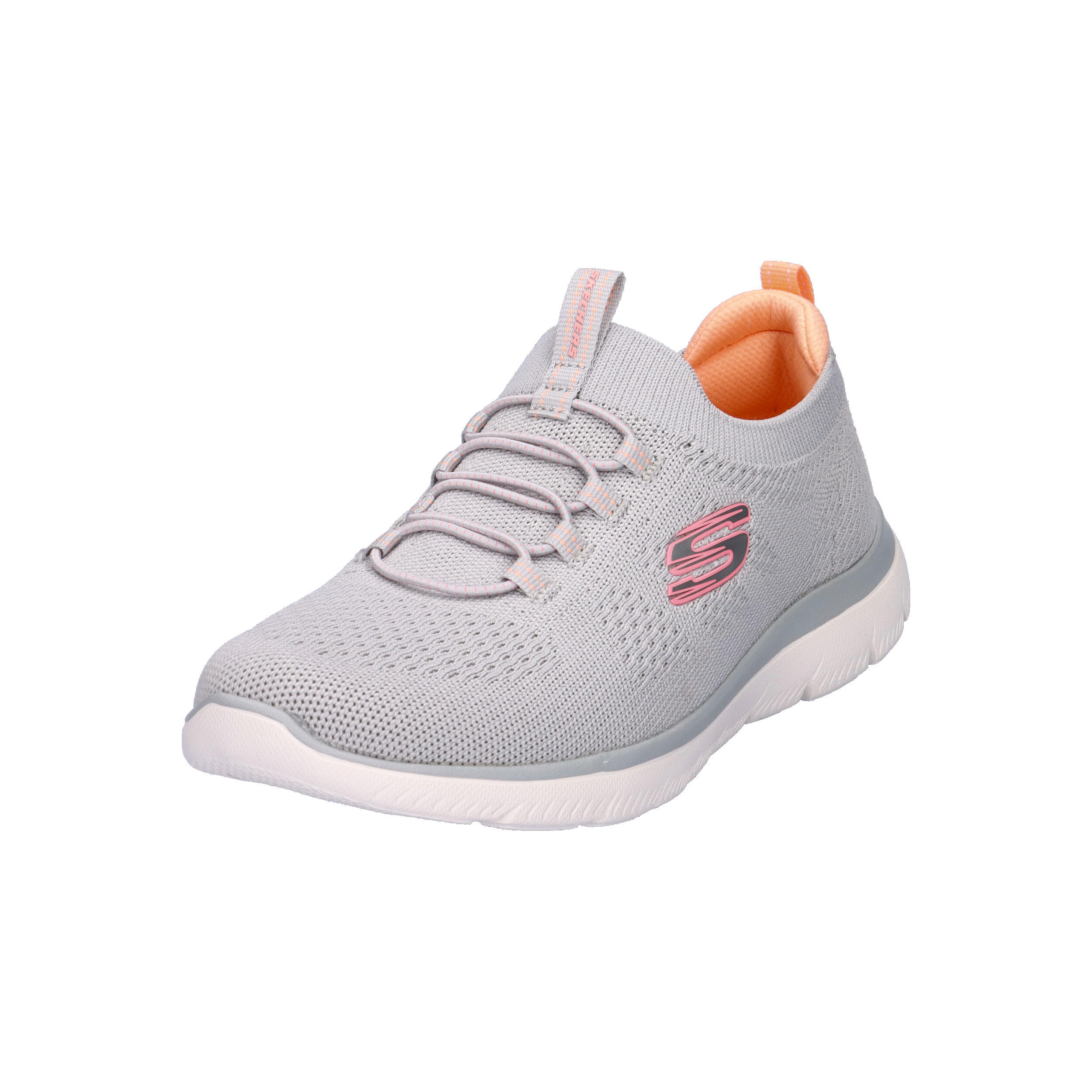 SKECHERS Mujer SUMMITS TOP PLAYER Slip-On Gris / Rosa / Coral 9/15