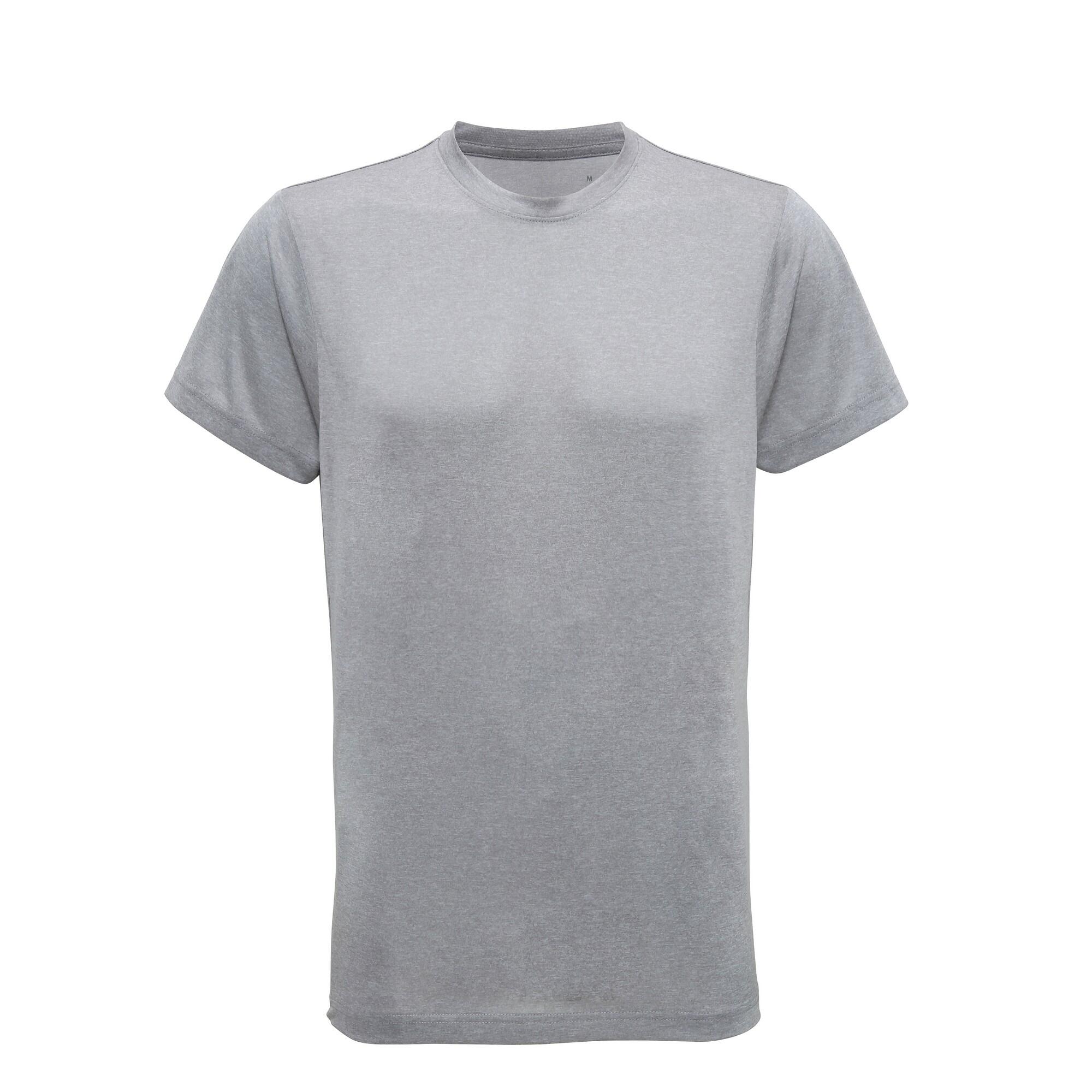 TRIDRI Tri Dri Mens Short Sleeve Lightweight Fitness TShirt (Silver Melange)
