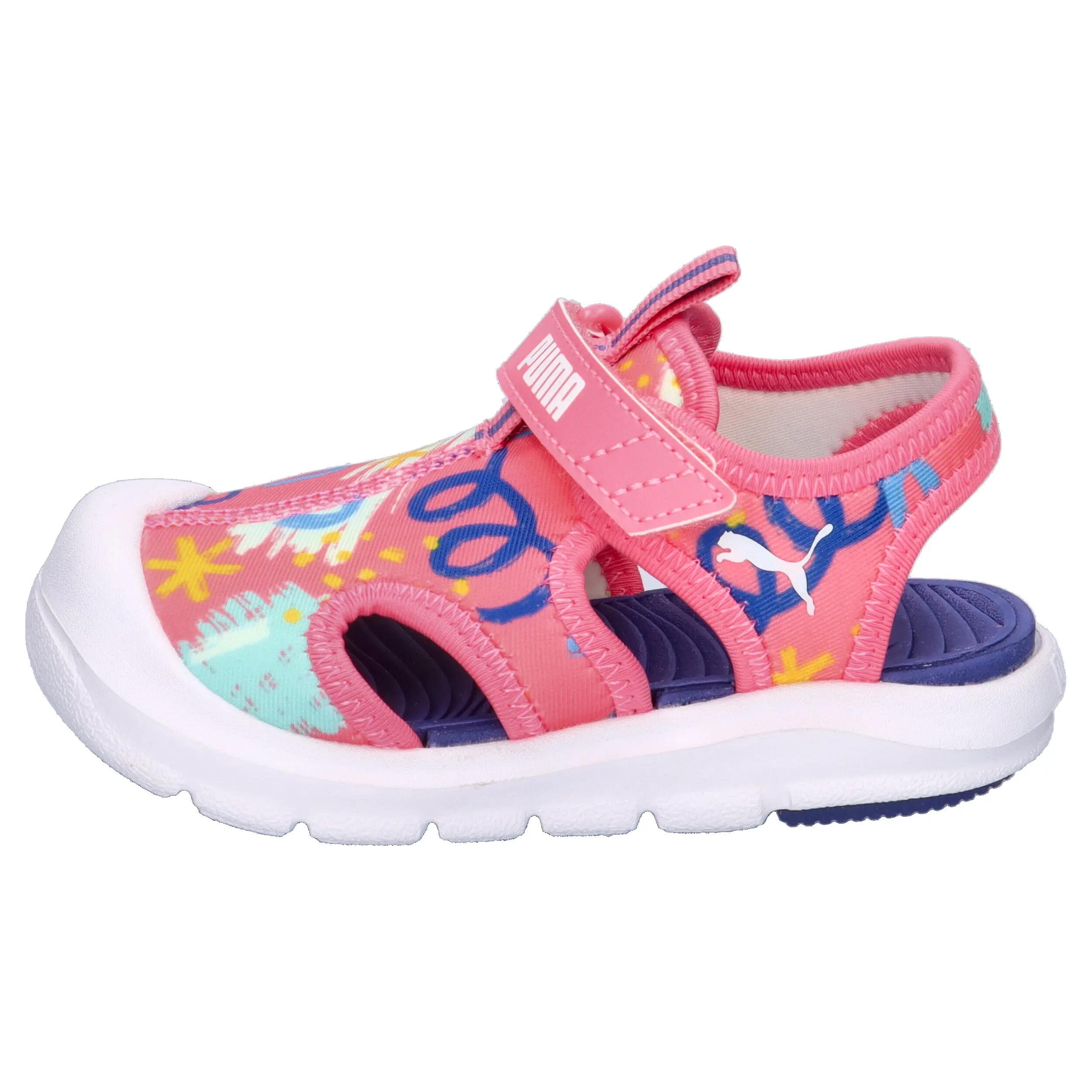 Fun Racer Sandalen Kinder PUMA Magic Rose Blue Crystal Pink 10/15