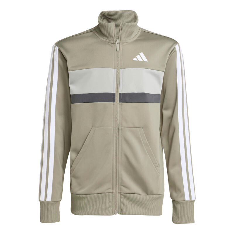Costum de trening Essentials Tiberio din tricot cu 3 dungi pentru copii
