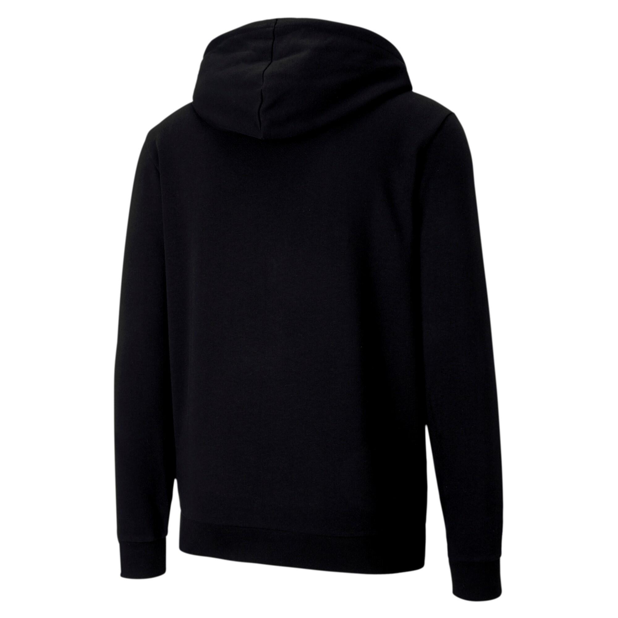 Felpa con cappuccio full zip uomo ( fleece) puma nero 7/7