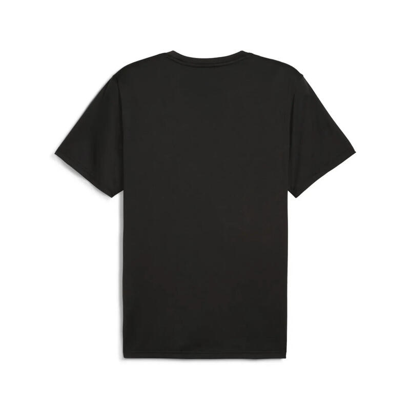 Tricou cu mânecă scurtă logo mare, negru PUMA