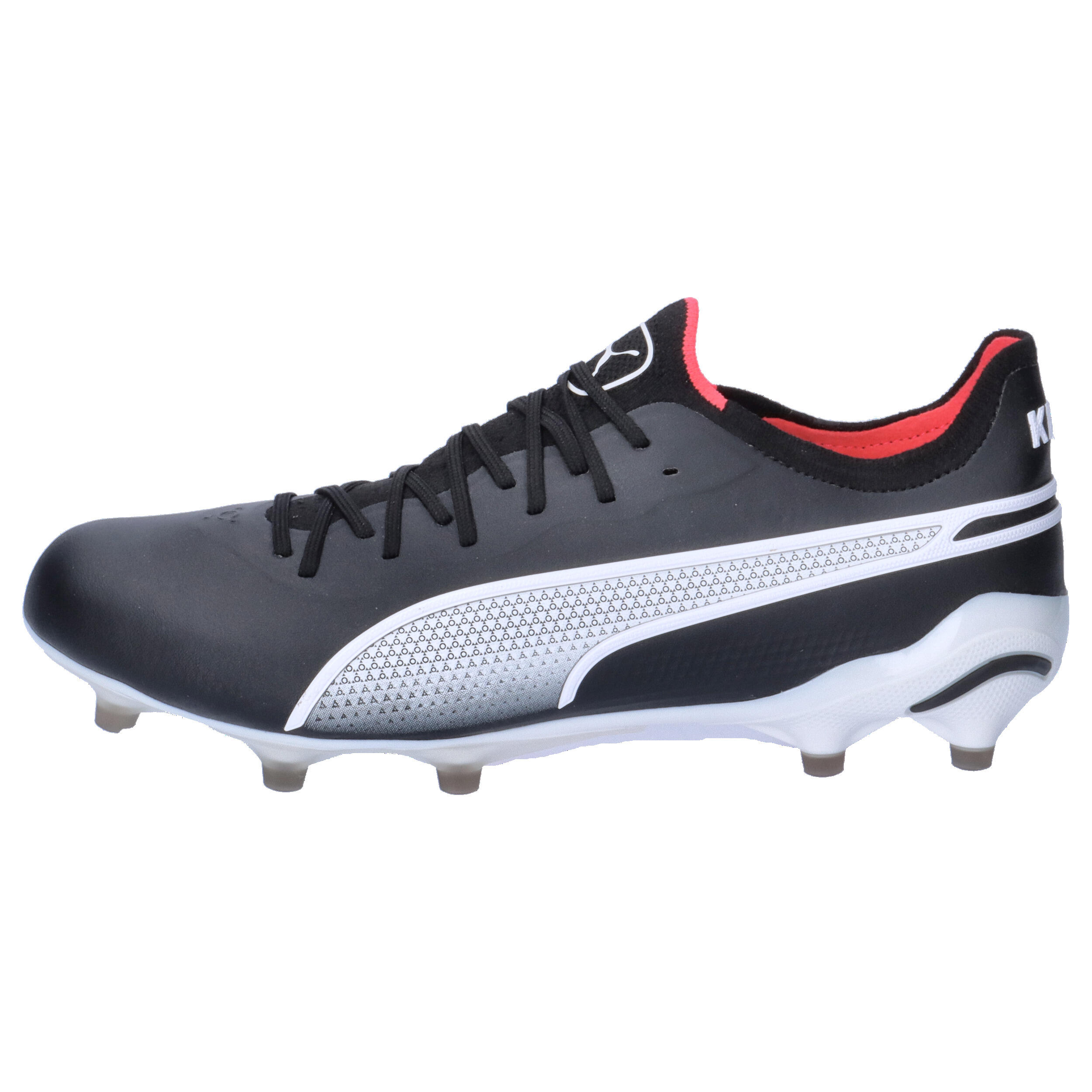 Buty piłkarskie KING ULTIMATE FG/AG PUMA Black White Fire Orchid Red 10/15