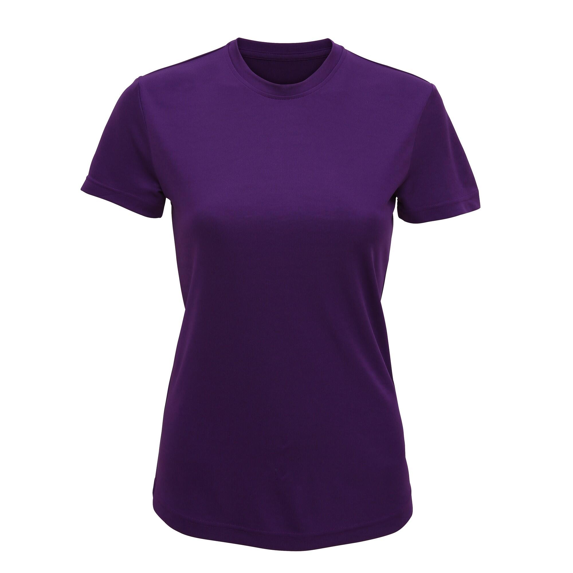 Women's Tri Dri TShirt (Bright purple)