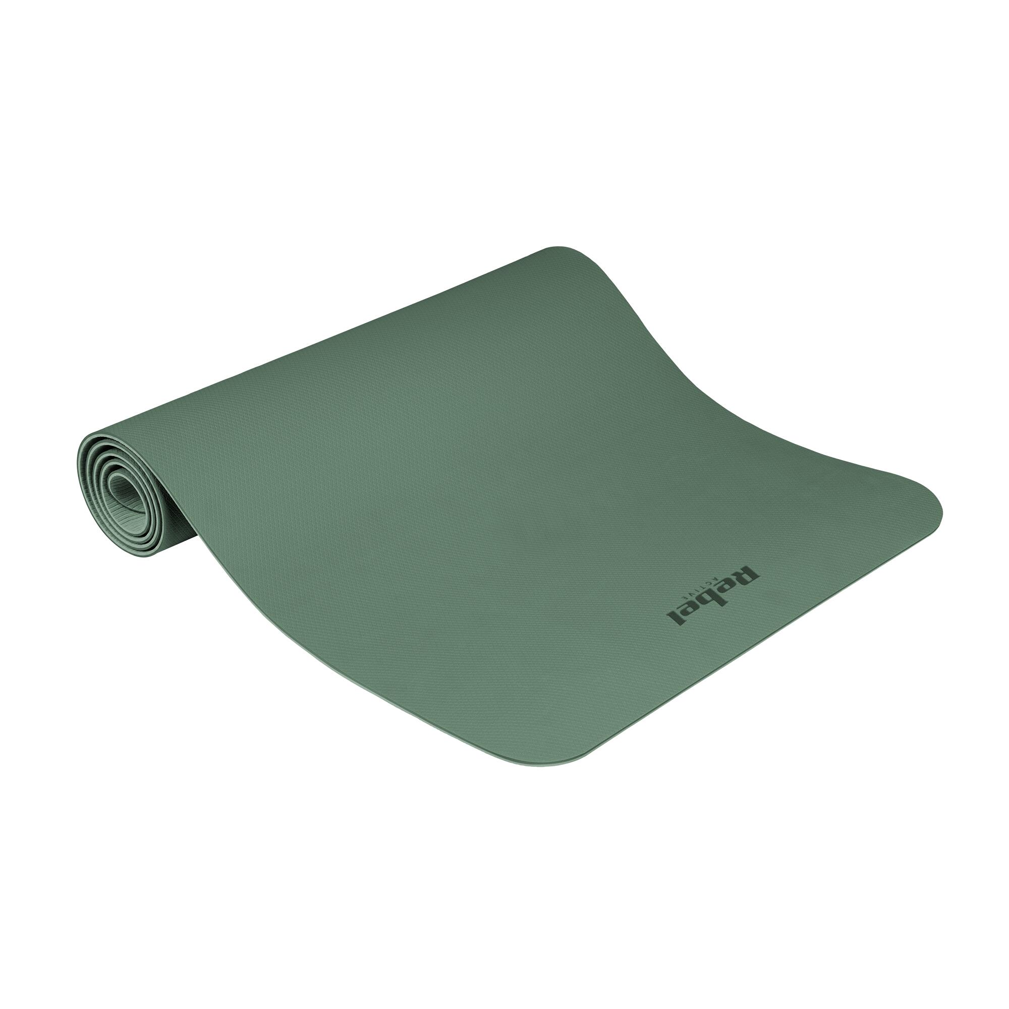 Mata gimnastyczna do ćwiczeń joga pilates fitness 183x61cm TPE 4mm Rebel 2/7