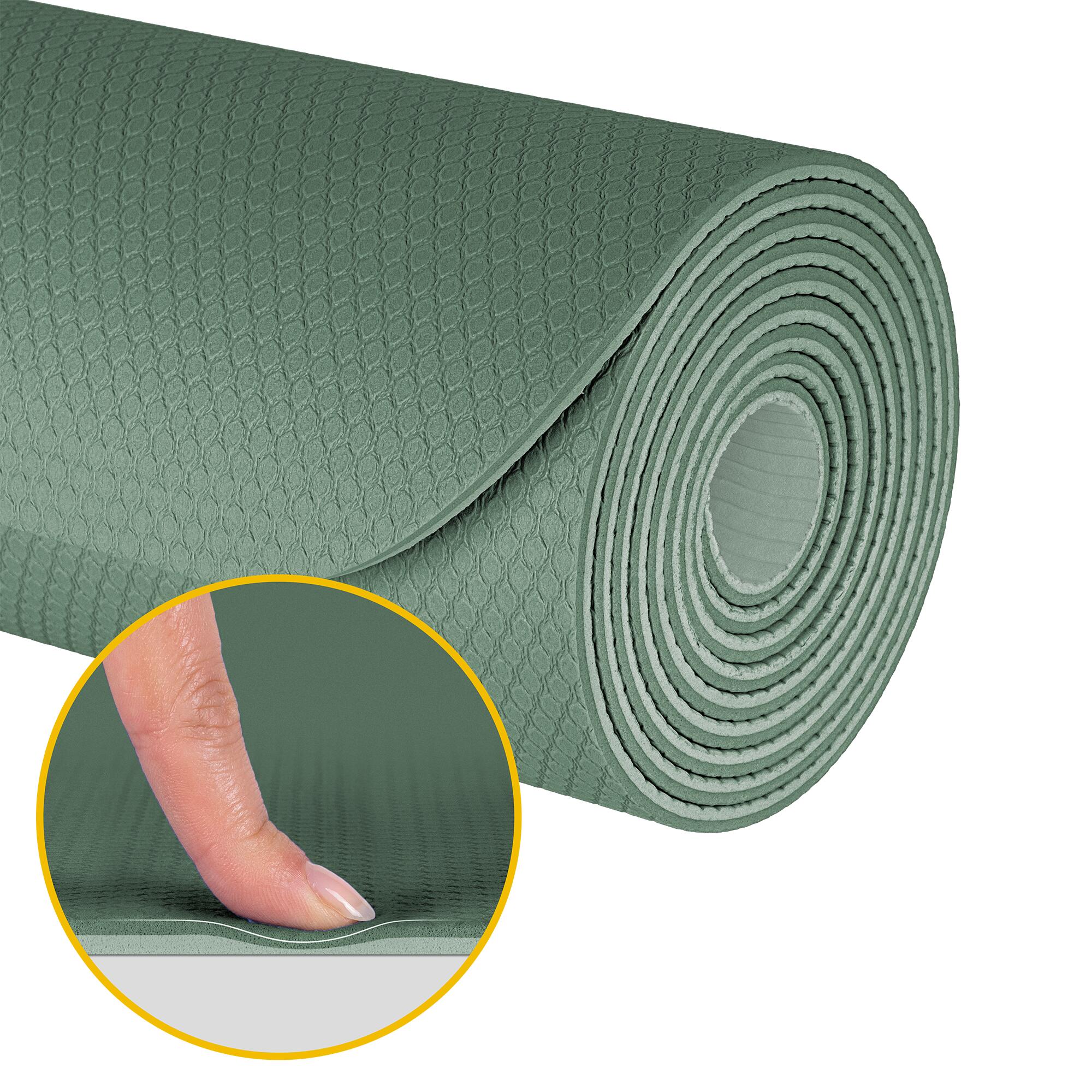 Mata gimnastyczna do ćwiczeń joga pilates fitness 183x61cm TPE 4mm Rebel 5/7