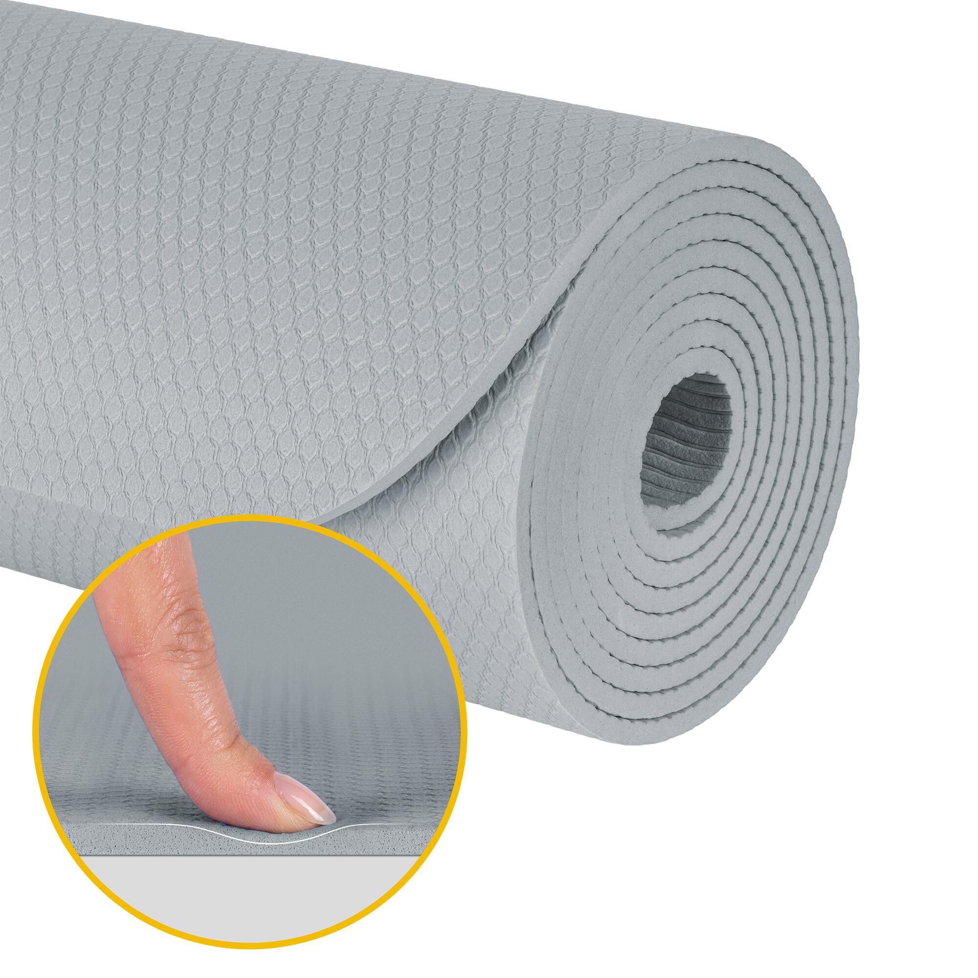 Mata gimnastyczna do ćwiczeń joga pilates fitness 183x61cm TPE 4mm Rebel 5/7