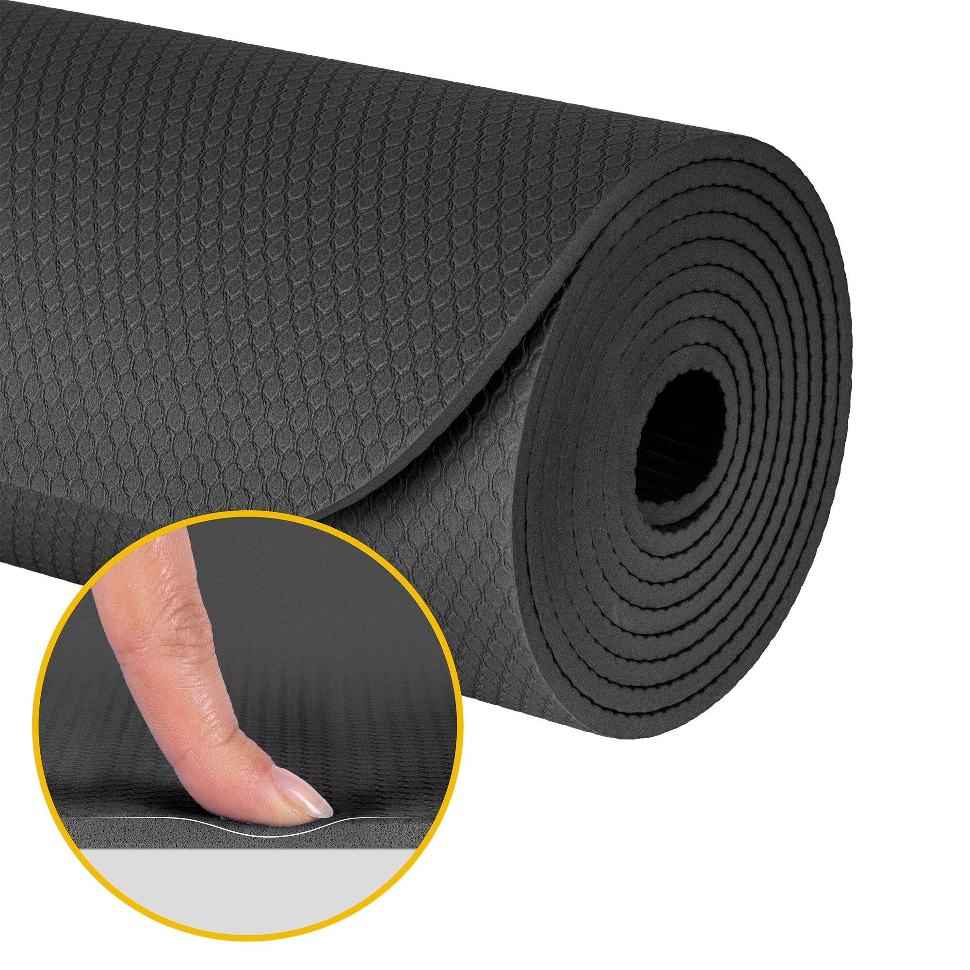 Mata gimnastyczna do ćwiczeń joga pilates fitness 183x61cm TPE 4mm Rebel 5/7