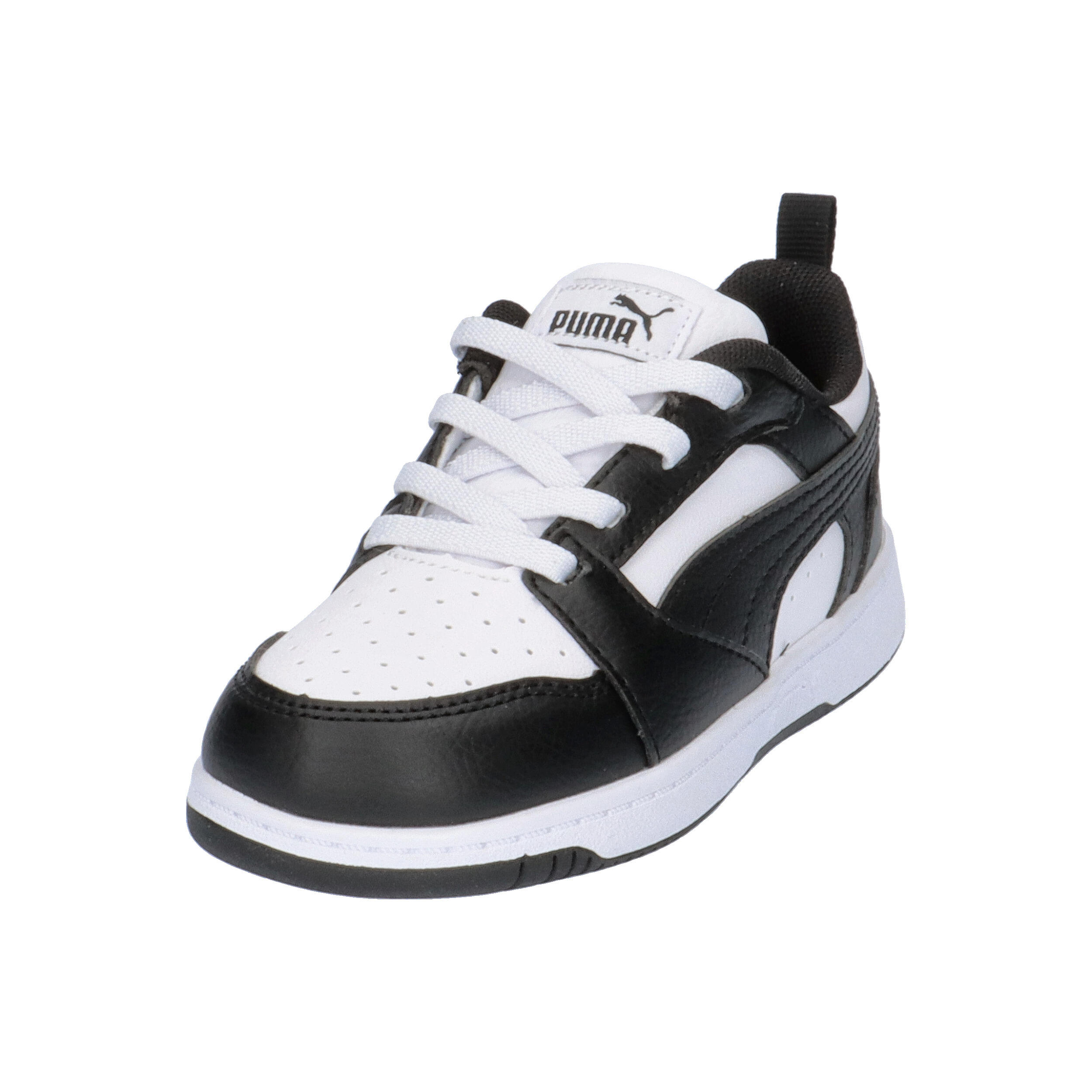 Rebound V6 Lo Sneakers Klein Kinder PUMA White Black 9/15
