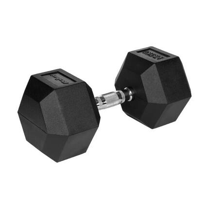 Hantle żeliwne gumowane hexagonalne hantel żeliwny HEX 2x 2,5 kg REBEL