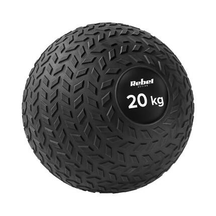 Piłka lekarska mała do ćwiczeń rehabilitacji slam ball 23cm 3kg Rebel
