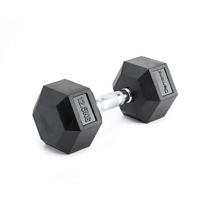 [Manubrio esagonale gommato palestra] Pesi professionali fino a 70 kg chrome