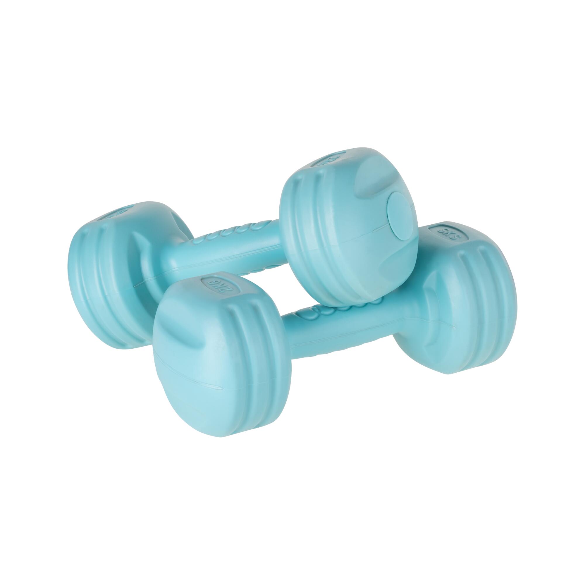 Hantelki bitumiczne zestaw hantli 20kg 2x1kg 2x2kg 2x3kg 2x4kg REBEL 3/5