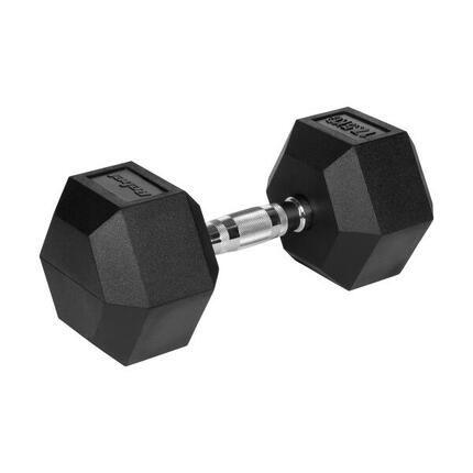 Hantle żeliwne gumowane hexagonalne hantel żeliwny HEX 2x 2,5 kg REBEL