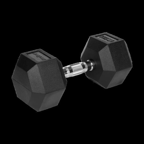 Hantle żeliwne gumowane hexagonalne hantel żeliwny HEX 2x 2,5 kg REBEL