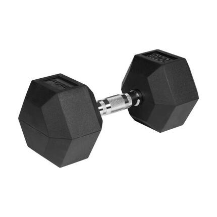 Hantle żeliwne gumowane hexagonalne hantel żeliwny HEX 2x 2,5 kg REBEL