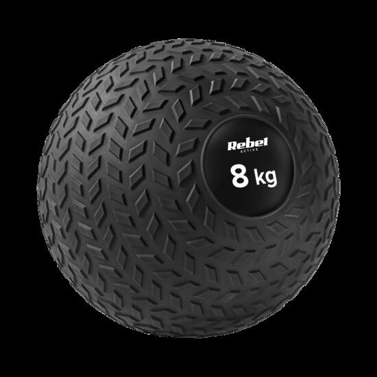 Piłka lekarska mała do ćwiczeń rehabilitacji slam ball 23cm 8kg Rebel