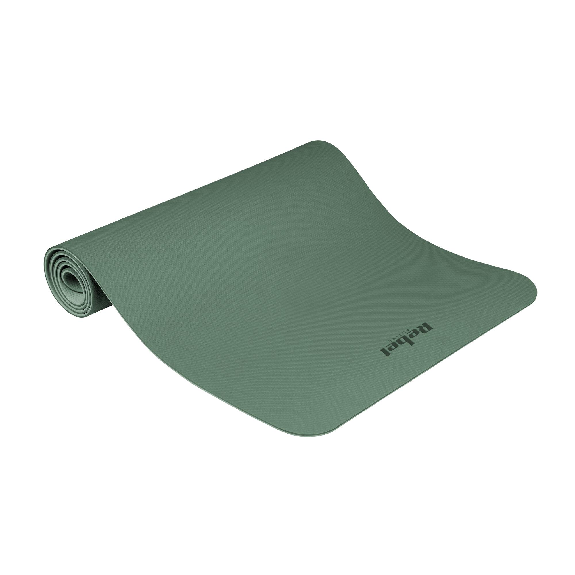 Mata gimnastyczna do ćwiczeń joga pilates fitness 183x61cm TPE 6mm Rebel 2/7