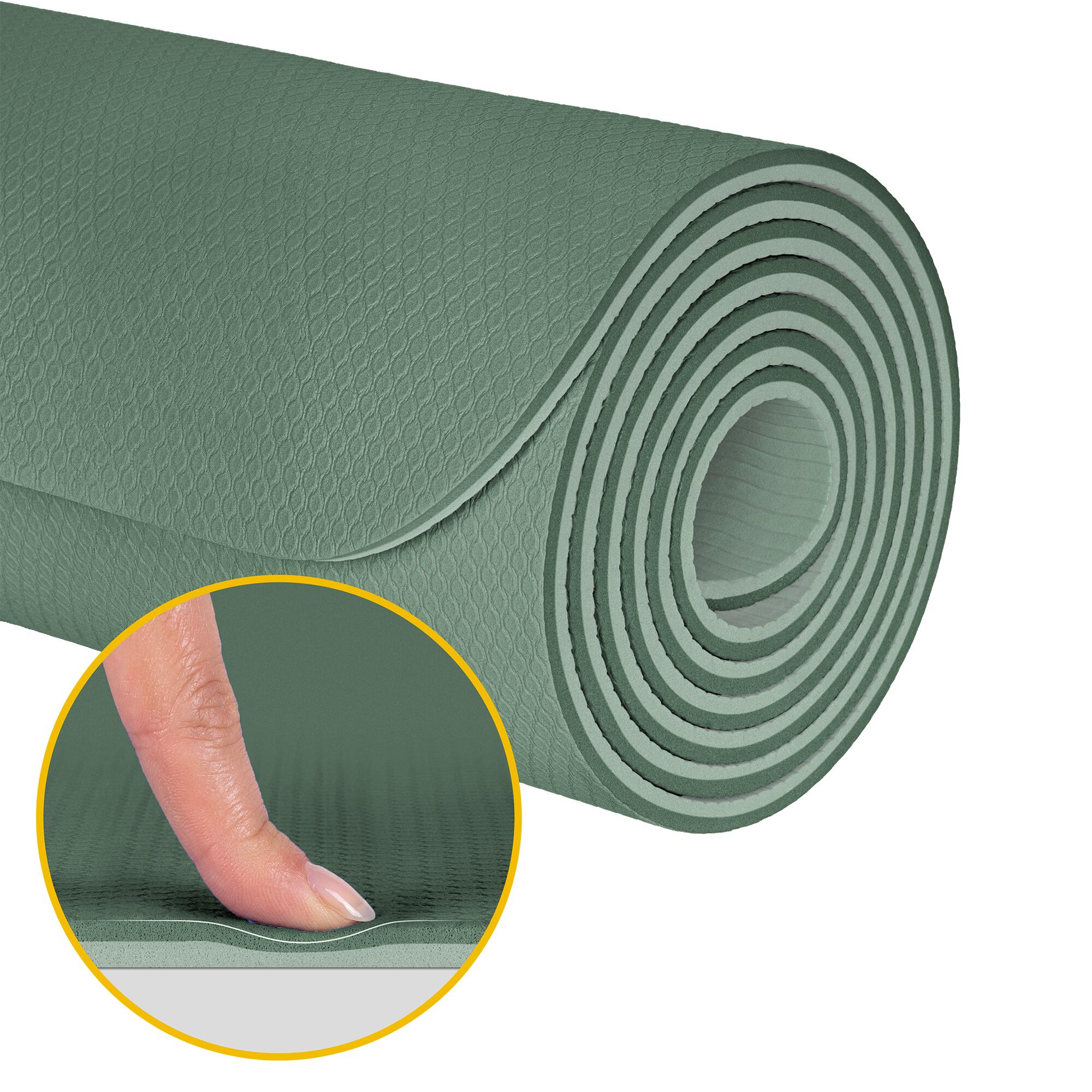 Mata gimnastyczna do ćwiczeń joga pilates fitness 183x61cm gruba 1cm TPE 5/7