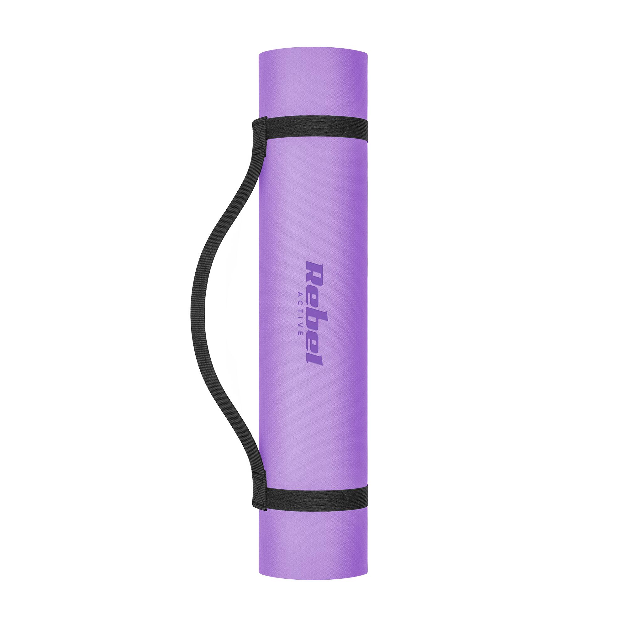 Mata gimnastyczna do ćwiczeń joga pilates fitness 183x61cm TPE 6mm Rebel 3/7