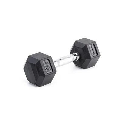 [Manubrio esagonale gommato palestra] Pesi professionali fino a 70 kg chrome