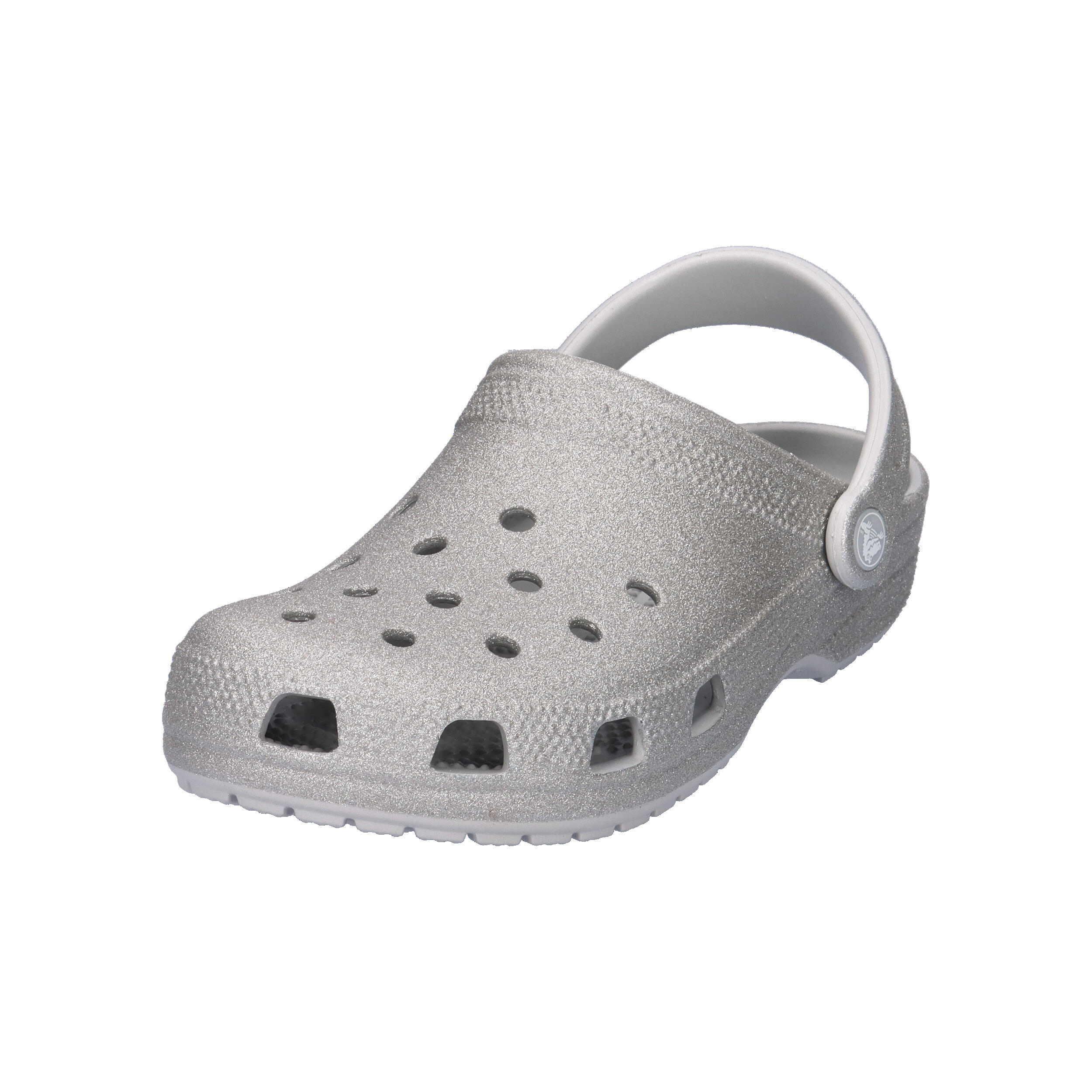 Chanclas Mujer Crocs Classic Glitter Clog Gris 4/15