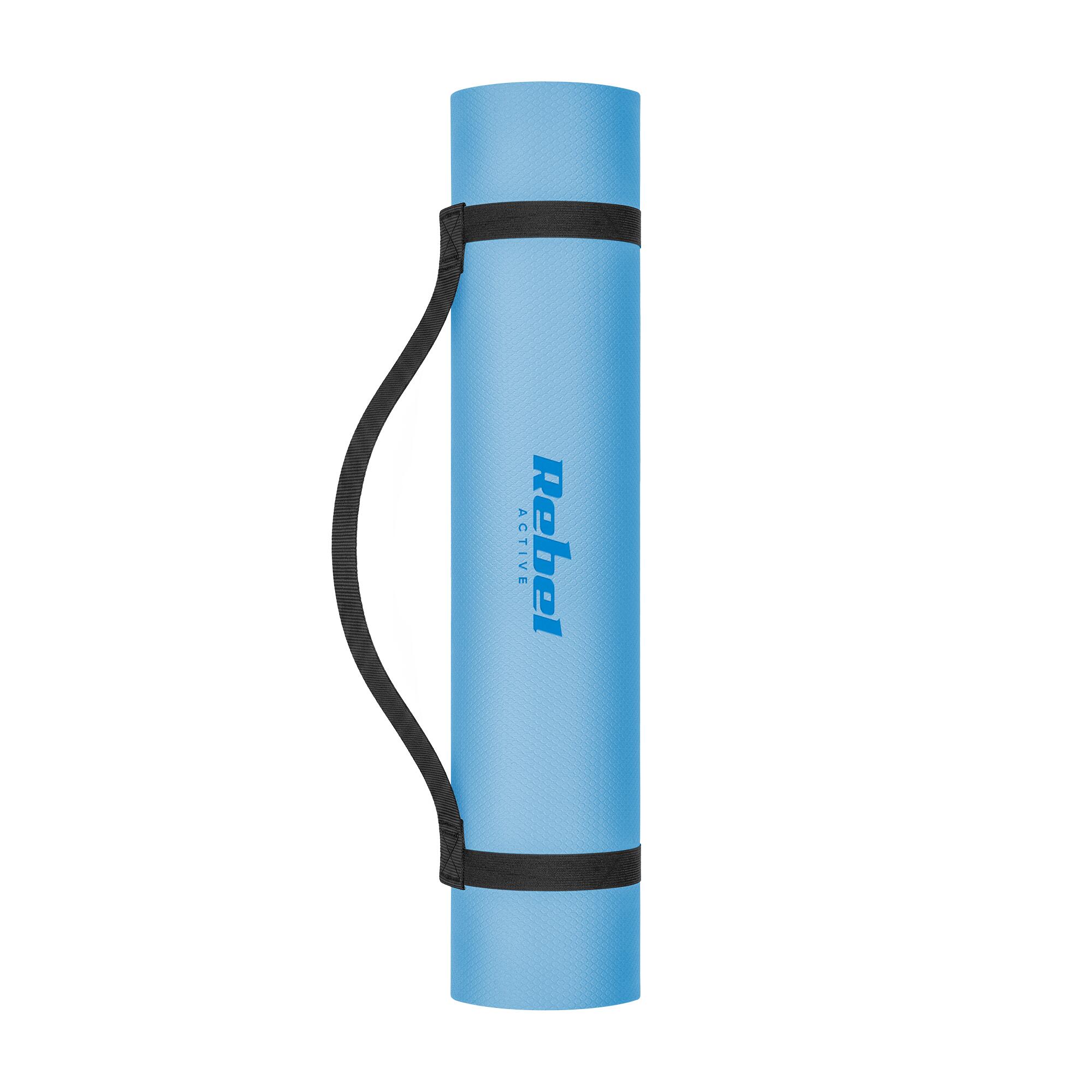 Mata gimnastyczna do ćwiczeń joga pilates fitness 183x61cm gruba 1cm TPE 3/7