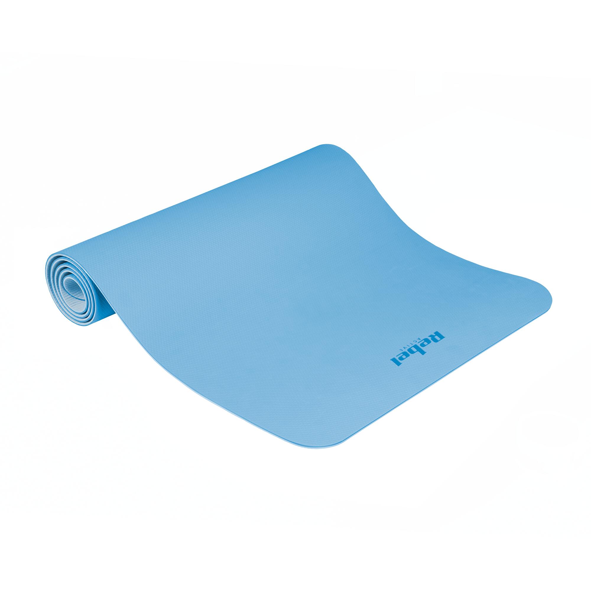 Mata gimnastyczna do ćwiczeń joga pilates fitness 183x61cm TPE 4mm Rebel 2/7